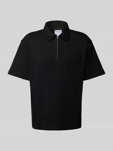 Koszulka polo o kroju relaxed fit z czystej bawełny model ‘RELAXEJEORGE’ - Koszulki męskie - miniaturka - grafika 1