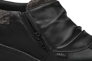 Botki na haluksy AXEL Comfort 1773 H Czarny+Pyton Tęgość H Kosela Medic 9773 - Moda i Uroda OUTLET - miniaturka - grafika 6