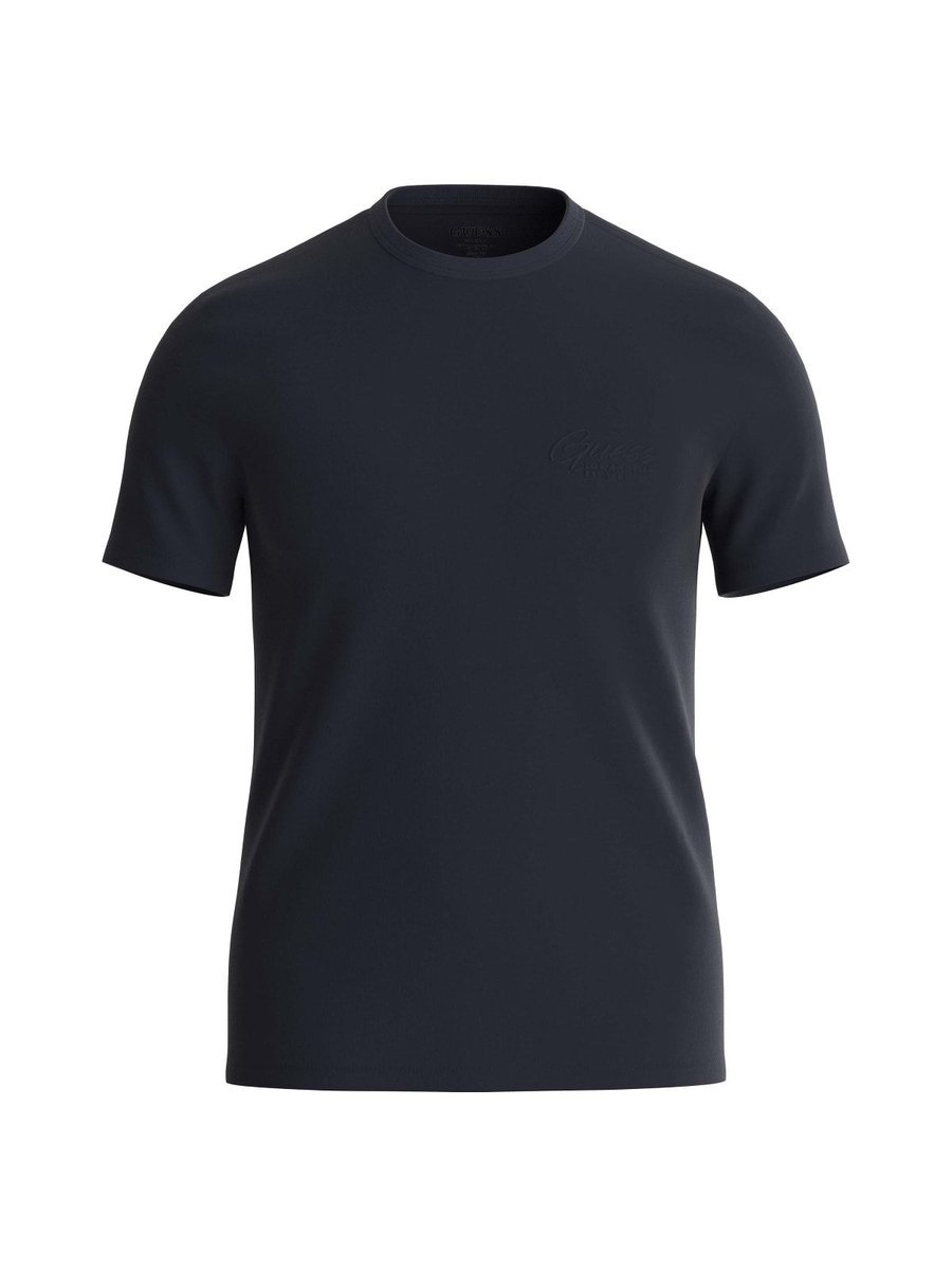 t-shirt uomo guess m4ri49 kbl31 treated italic g7v2 smart blue