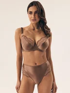 Majtki damskie - Majtki z wysokim stanem Brillant Esotiq złoty brąz M - miniaturka - grafika 1