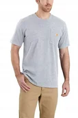 Koszulki męskie - Koszulka męska T-shirt Carhartt Heavyweight Pocket K87 034 Heather Grey XL - miniaturka - grafika 1