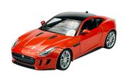 Samochody i pojazdy dla dzieci - Welly Jaguar F-Type Coupe Pomarańczowy 1:24 Samochód Nowy Metalowy Model - miniaturka - grafika 1