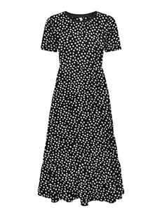 ONLY ONLMAY S/S Peplum Calf Dress Box JRS, sukienka, czarna, S, czarny, S - Sukienki - miniaturka - grafika 1