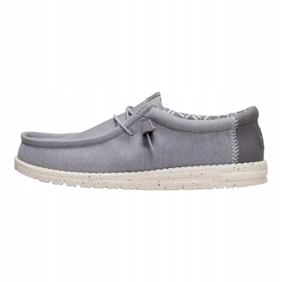 HeyDude Męskie Lekkie Mokasyny Buty Półbuty Wsuwane Wally Stretch Canvas 43