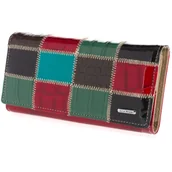 Portfele - Damski portfel skórzany Julia Rosso JR 02-07 wielokolorowy patchwork • RATY 0% Kup dziś i zapłać za 30 dni GRATIS WYSYŁKA ZWROT DO 100 DNI - miniaturka - grafika 1