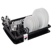 Suszarki do naczyń - Suszarka do naczyń Jelsi 46 cm z ociekaczem, antracyt - miniaturka - grafika 1