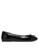 Baleriny - Tommy Hilfiger Baleriny Hilifger Patent Ballet FW0FW09005 Czarny - miniaturka - grafika 1