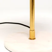 Lampy stojące - Lampa stołowa KARE Lia, pomarańczowy, stal/marmur, wysokość 50 cm - miniaturka - grafika 1