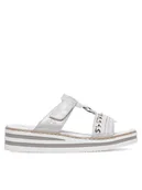 Klapki i japonki damskie - Rieker Klapki V02M6-40 Szary - miniaturka - grafika 1