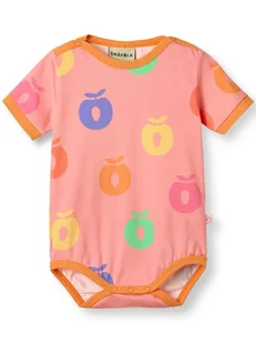 Småfolk Body w kolorze pomarańczowym ze wzorem - Body dla niemowląt - miniaturka - grafika 1