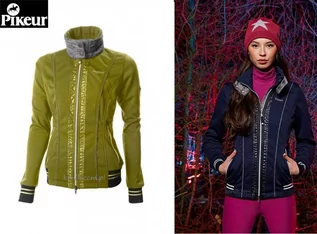 Kurtki jeździeckie - Pikeur Kurtka softshell WANESSA damska - dark lime - grafika 1