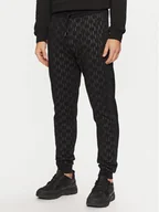Spodnie sportowe męskie - KARL LAGERFELD Spodnie dresowe 705077 544950 Czarny Regular Fit - miniaturka - grafika 1