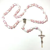 Różańce - Różaniec ceraiczny - kwiatuszki- koralowa-czerwień - miniaturka - grafika 1