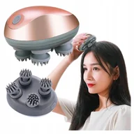 Masażery - Elektryczny Przenośny Masażer Skóry Głowy Włosów z 3 Prędkościami Cichy USB - miniaturka - grafika 1