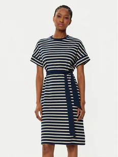 Tommy Hilfiger Sukienka codzienna WW0WW45183 Granatowy Regular Fit - Sukienki - miniaturka - grafika 1