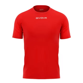 Koszulki sportowe męskie - Koszulka piłkarska dla dorosłych Givova Capo MC czerwona - grafika 1