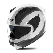 Kaski motocyklowe - Kask Integralny Nolan N60-6 Bifase Biały/Czarny MetalXXL - miniaturka - grafika 1