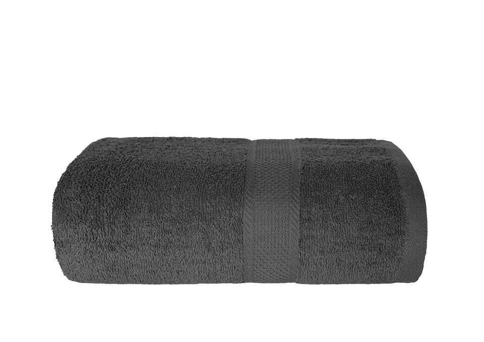 Ręcznik kąpielowy z bawełny, minimalistyczny, puszysty Mateo 70x140cm ciemnoszary
