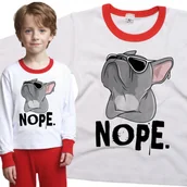 Piżamy dla dziewczynek - Piżama dziecięca Pies Buldog Francuski Nope Foch 86/92 - VoloDonum - miniaturka - grafika 1