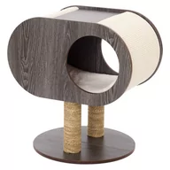 Legowiska dla kotów - Jack and Vanilla Drzewko dla kota z kokonem Molly, 48x48x62 cm, szare - miniaturka - grafika 1