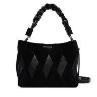 Torebki damskie - Torebka Coccinelle T66 Boheme New Geomet Patch E1 T66 58 01 01 Czarny - miniaturka - grafika 1