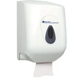 Dozowniki papieru i mydła dla firm - Pojemnik na ręczniki papierowe w rolach Top Maxi MERIDA okienko szare - miniaturka - grafika 1