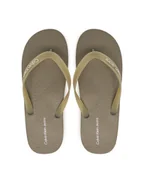 Klapki i japonki męskie - Calvin Klein Jeans Japonki Thong+ Tpu YM0YM01265 Brązowy - miniaturka - grafika 1