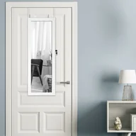 Biżuteria - akcesoria - Zamykana szafka na biżuterię LED COSTWAY, stojak na biżuterię biały, wiszący organizer na biżuterię do montażu na drzwiach i ścianie, idealny do sypialni, garderoby - miniaturka - grafika 1