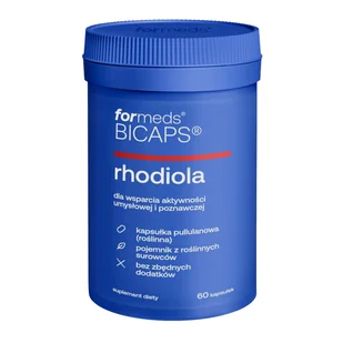 Formeds Bicaps Rhodiola Kapsułki, 60 szt. - Układ nerwowy - miniaturka - grafika 1