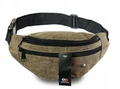 Nerki - SASZETKA NERKA DUŻA NA PAS BIODRA LISTONOSZKA BRĄZOWA - miniaturka - grafika 1