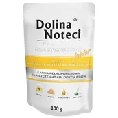 Mokra karma dla psów - Dolina Noteci Premium Junior Z żołądkami kurczaka i wątróbką cielęcą 100 G - miniaturka - grafika 1