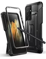 Etui do tabletów - SUPCASE Unicorn Beetle Pro Series dwuwarstwowy wytrzymały futerał i podpórka etui bez osłony ekranu do Samsung S21 Ultra etui z uchwytem na długopis S [nie zawiera długopisu], czarny - miniaturka - grafika 1