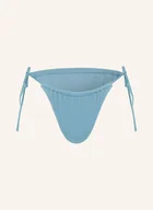 Stroje kąpielowe - Calvin Klein Dół Od Bikini Trójkątnego Ck Monogram Texture blau - miniaturka - grafika 1
