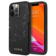 Etui i futerały do telefonów - Guess Marble - Etui iPhone 13 Pro Max czarny GUHCP13XPCUMABK - miniaturka - grafika 1