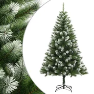Choinki - vidaXL Sztuczna choinka zawiasowa, ośnieżona, 240 cm - miniaturka - grafika 1