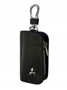SKÓRZANE ETUI na klucze MITSUBISHI KLUCZYK samochodowy ELEGANCKI brelok - Etui na klucze - miniaturka - grafika 1