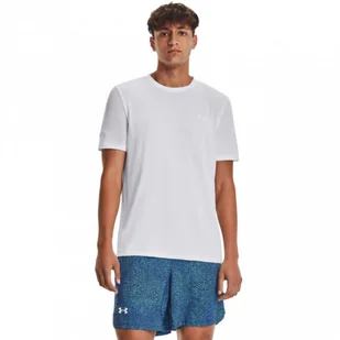 Męska koszulka do biegania Under Armour UA SEAMLESS STRIDE SS - biała - UNDER ARMOUR - Koszulki sportowe męskie - miniaturka - grafika 1
