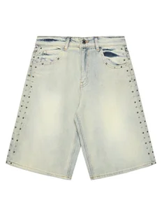 Guess Szorty jeansowe J5GD09 D45E0 Niebieski Regular Fit - Spodenki damskie - miniaturka - grafika 1