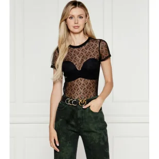 Pinko T-shirt TOGO | Slim Fit - Koszulki i topy damskie - miniaturka - grafika 1