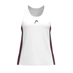 Dziewczęca koszulka Head CLUB 25 Tank Top Girls Red/White 152 cm - Koszulki i topy damskie - miniaturka - grafika 1