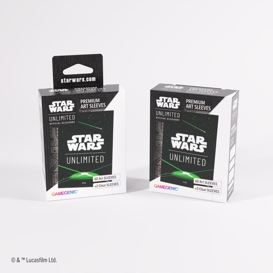 Gamegenic: Star Wars Unlimited Card Game - Premium Art Sleeves - Card Back Green