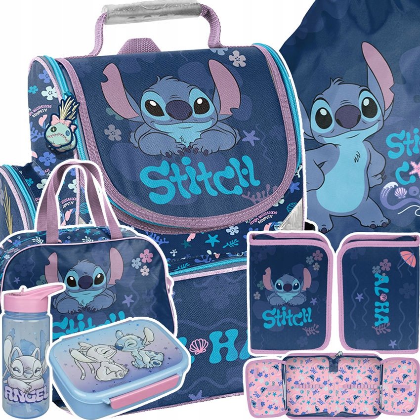 Tornister Szkolny Dla Dziewczynki Plecak Do 1 Klasy Stitch Stich Cool Torba
