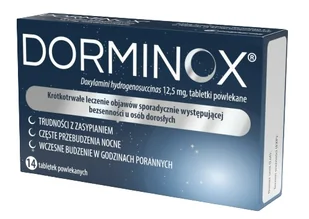 Dorminox 12,5 mg x 14 tabl powlekanych - Układ nerwowy - miniaturka - grafika 1