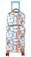 Walizki - Zestaw walizka kabinowa na kółkach + kuferek SUNBAG Fly360 Dual Color - miniaturka - grafika 1