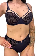 Biustonosze - Biustonosz Miękki Lilitte, KAJA , GRANAT 90F - miniaturka - grafika 1