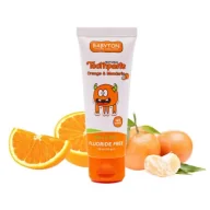 Pasty do zębów - Babyton Naturalna pasta do zębów dla dzieci o smaku słodkich cytrusów bez fluoru 6m+ 50 g - miniaturka - grafika 1
