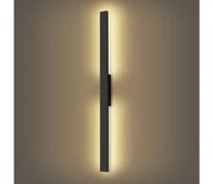 Lampy ogrodowe - Brilagi - LED kinkiet zewnętrzny LUNA LED/24W/230V 3000K IP65 czarny - miniaturka - grafika 1