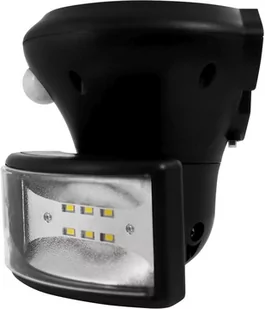 Polux Zewnętrzna LAMPA solarna PIR 307729 elewacyjna LAMPA ścienna LED 5W z czujnikiem zmierzchowo ruchowym IP44 czarny 307729 - Lampy ogrodowe - miniaturka - grafika 1