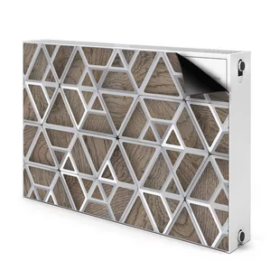Magnes osłona Metalowy wzór na drewnie 90x60 cm, Bluedecor - Meble modułowe i akcesoria - miniaturka - grafika 1