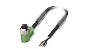 Kabel czujnika 4-piny gniazdo kątowe M12 wolny koniec 5m SAC-4P-5,0-PUR/M12FR 1668247 - Pozostałe detektory - miniaturka - grafika 2